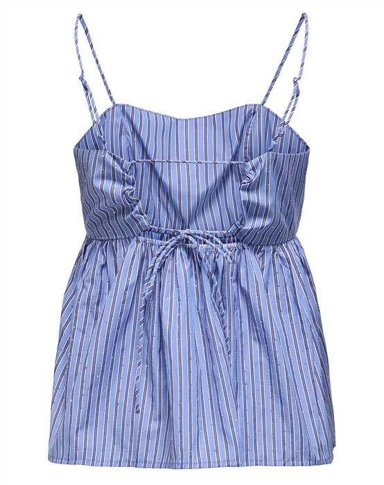 OnlAlva Strap Rhinestone Top - Perisan Jewel